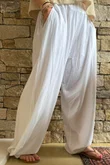 Lindin Linen Blend Dart Barrel Pant White